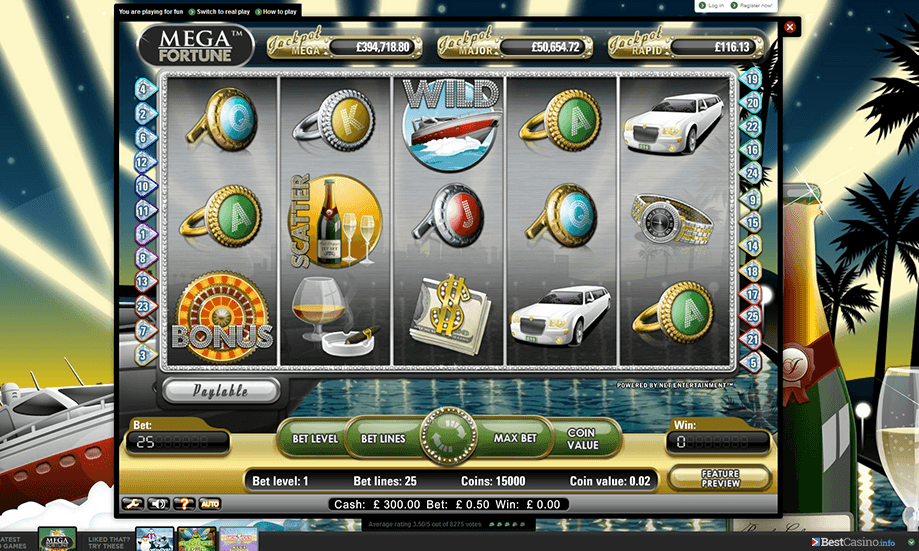 Mega Fortune Slot with mega jackpots